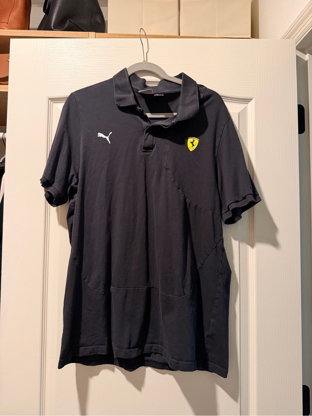 Puma x Ferrari Black Polo Shirt